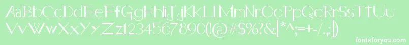 HolitterHalfimp Font – White Fonts on Green Background