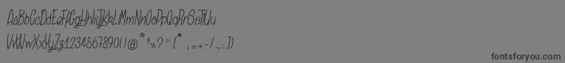 SansaulPetronika Font – Black Fonts on Gray Background