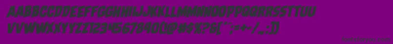 Dreadringerrotal Font – Black Fonts on Purple Background