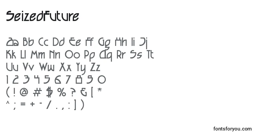 Fuente SeizedFuture - alfabeto, números, caracteres especiales