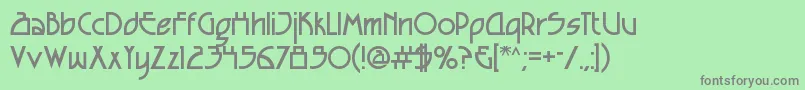 SeizedFuture Font – Gray Fonts on Green Background