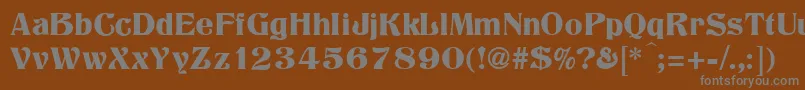 Więcej informacji o czcionce TitaniaRegular Czcionka TitaniaRegular – szare czcionki na brązowym tle