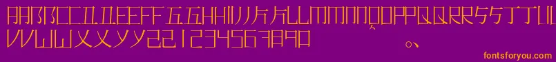 More about Romajimincho Font Romajimincho Font – Orange Fonts on Purple Background