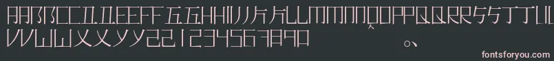 Romajimincho Font – Pink Fonts on Black Background