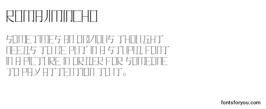 Обзор шрифта Romajimincho