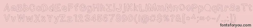 Squibbles Font – Black Fonts on Pink Background