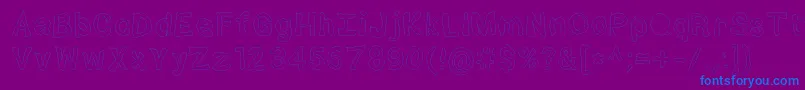 Squibbles Font – Blue Fonts on Purple Background