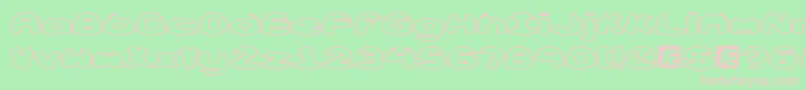 Obloquyo Font – Pink Fonts on Green Background