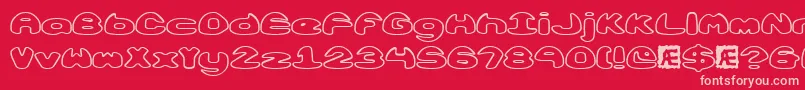 fuente Obloquyo – Fuentes Rosadas Sobre Fondo Rojo