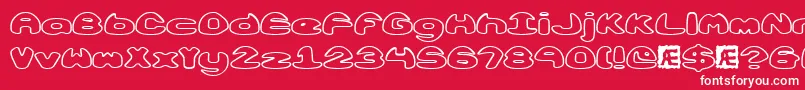 Obloquyo Font – White Fonts on Red Background