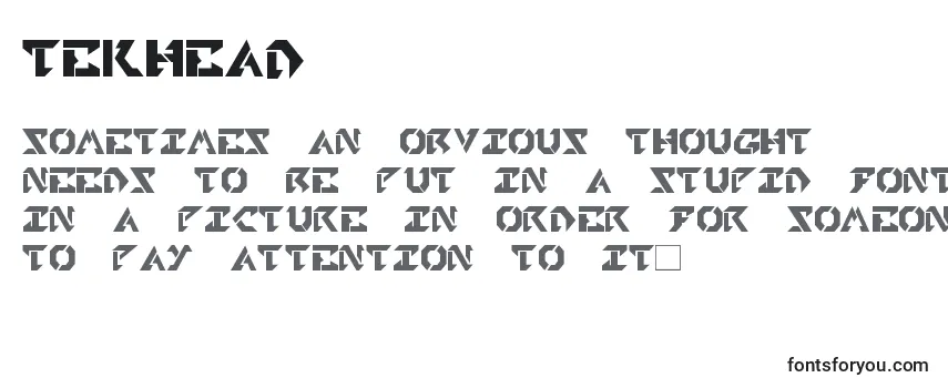 Tekhead Font