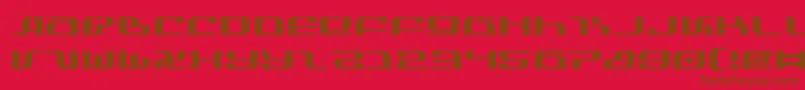 InfinityFormulaExpanded Font – Brown Fonts on Red Background