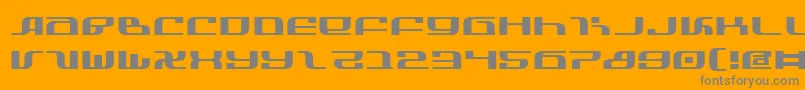 InfinityFormulaExpanded Font – Gray Fonts on Orange Background