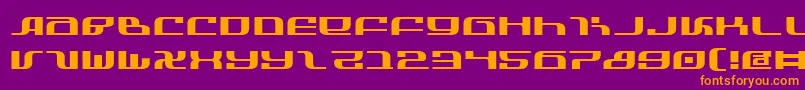 InfinityFormulaExpanded Font – Orange Fonts on Purple Background