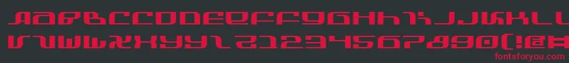 InfinityFormulaExpanded Font – Red Fonts on Black Background