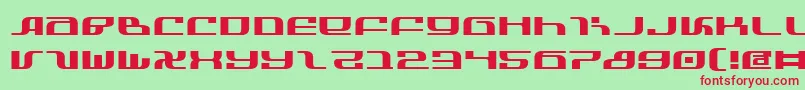 InfinityFormulaExpanded Font – Red Fonts on Green Background