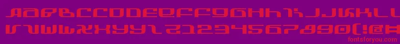 InfinityFormulaExpanded Font – Red Fonts on Purple Background