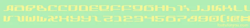 InfinityFormulaExpanded Font – Yellow Fonts on Green Background