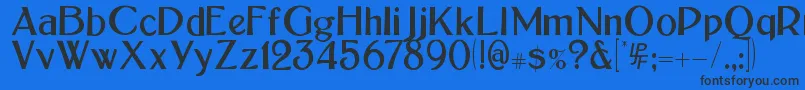 Шрифт BoltonSans – чёрные шрифты на синем фоне
