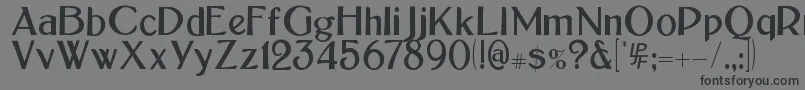Шрифт BoltonSans – чёрные шрифты на сером фоне