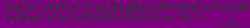 フォントBoltonSans – 紫の背景に黒い文字