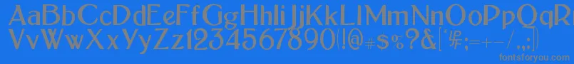 Шрифт BoltonSans – серые шрифты на синем фоне