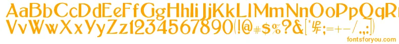 BoltonSans Font – Orange Fonts on White Background