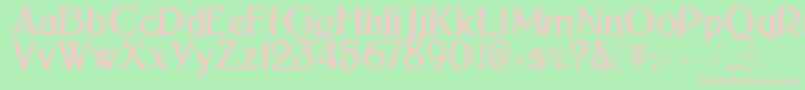 BoltonSans Font – Pink Fonts on Green Background