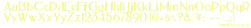 More about BoltonSans Font BoltonSans Font – Yellow Fonts on White Background