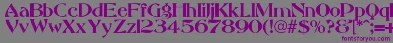 Chiapas Font – Purple Fonts on Gray Background