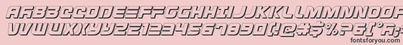 Defconzero3Dital Font – Black Fonts on Pink Background