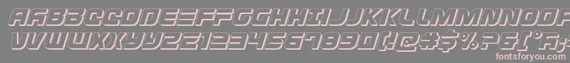 Fonte Defconzero3Dital – fontes rosa em um fundo cinza