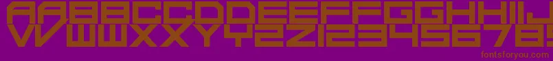 DaMadRave Font – Brown Fonts on Purple Background