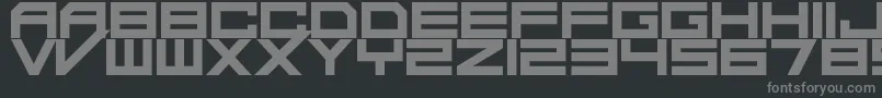 DaMadRave Font – Gray Fonts on Black Background