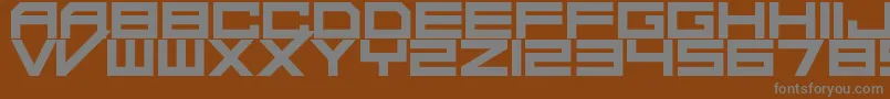DaMadRave Font – Gray Fonts on Brown Background