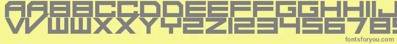 DaMadRave Font – Gray Fonts on Yellow Background