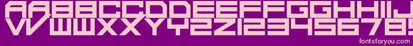 DaMadRave Font – Pink Fonts on Purple Background