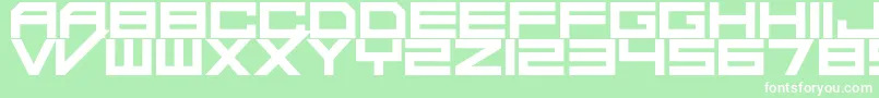 フォントDaMadRave – 緑の背景に白い文字