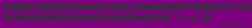 Monsterhunterexpand-Schriftart – Schwarze Schriften auf violettem Hintergrund