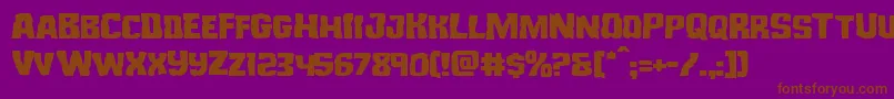 Monsterhunterexpand Font – Brown Fonts on Purple Background