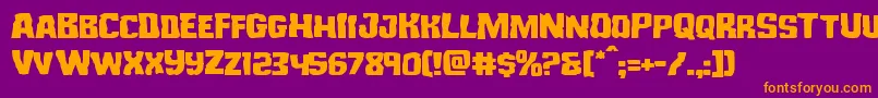 Monsterhunterexpand Font – Orange Fonts on Purple Background