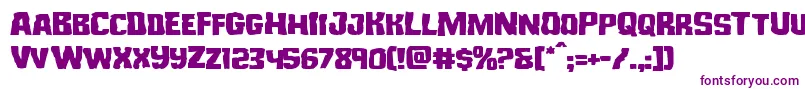 Monsterhunterexpand Font – Purple Fonts on White Background