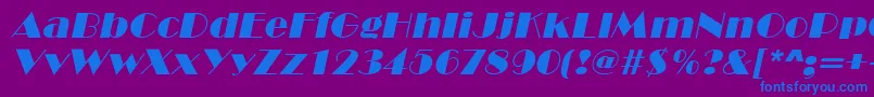 fuente MarqueeItalic – Fuentes Azules Sobre Fondo Morado