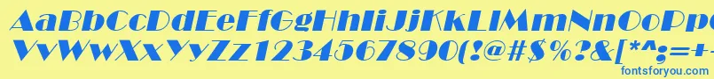 fuente MarqueeItalic – Fuentes Azules Sobre Fondo Amarillo