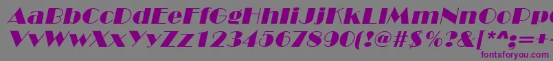 Шрифт MarqueeItalic – фиолетовые шрифты на сером фоне