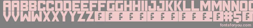 Timeline Font – Pink Fonts on Gray Background