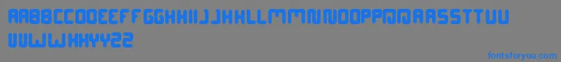 DigitalGothic-Schriftart – Blaue Schriften auf grauem Hintergrund