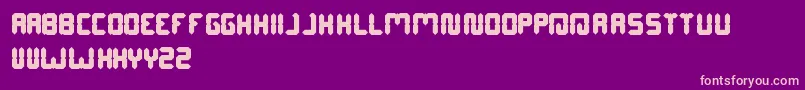 fuente DigitalGothic – Fuentes Rosadas Sobre Fondo Morado