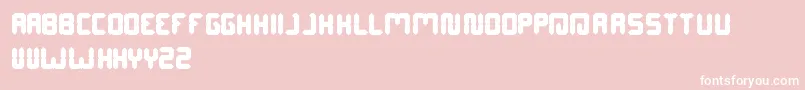 DigitalGothic Font – White Fonts on Pink Background