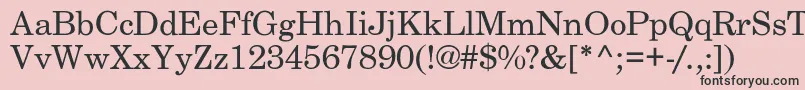 BackroadLight Font – Black Fonts on Pink Background